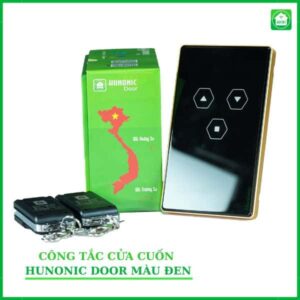 công tắc cửa cuốn hunonic màu đen