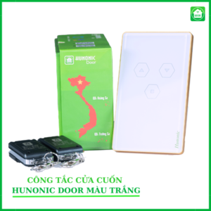 công tắc cửa cuốn hunonic màu trắng