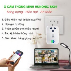 tính năng điều khiển từ xa, hẹn giờ tự động của ổ cắm thông minh SK01